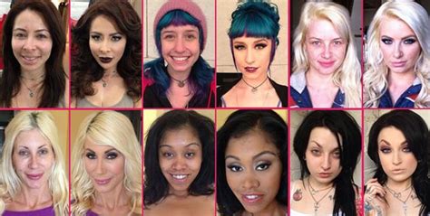 pornstars without make up|33 Startling Photos Of Porn Stars With And Without Their。